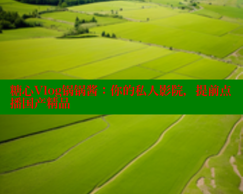 糖心Vlog锅锅酱：你的私人影院，提前点播国产精品