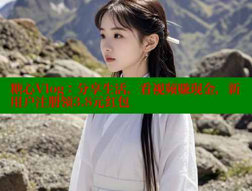 糖心Vlog：分享生活，看视频赚现金，新用户注册领3.8元红包